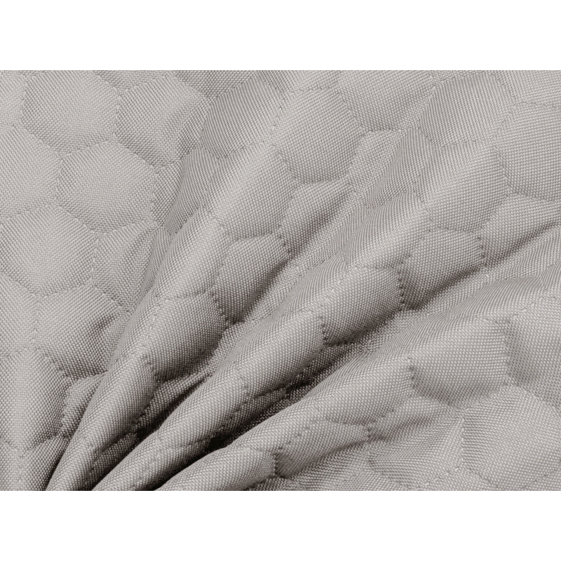 Quilted polyester fabric Oxford 600d pu*2 waterproof honeycomb (119) grey 160 cm 25 mb