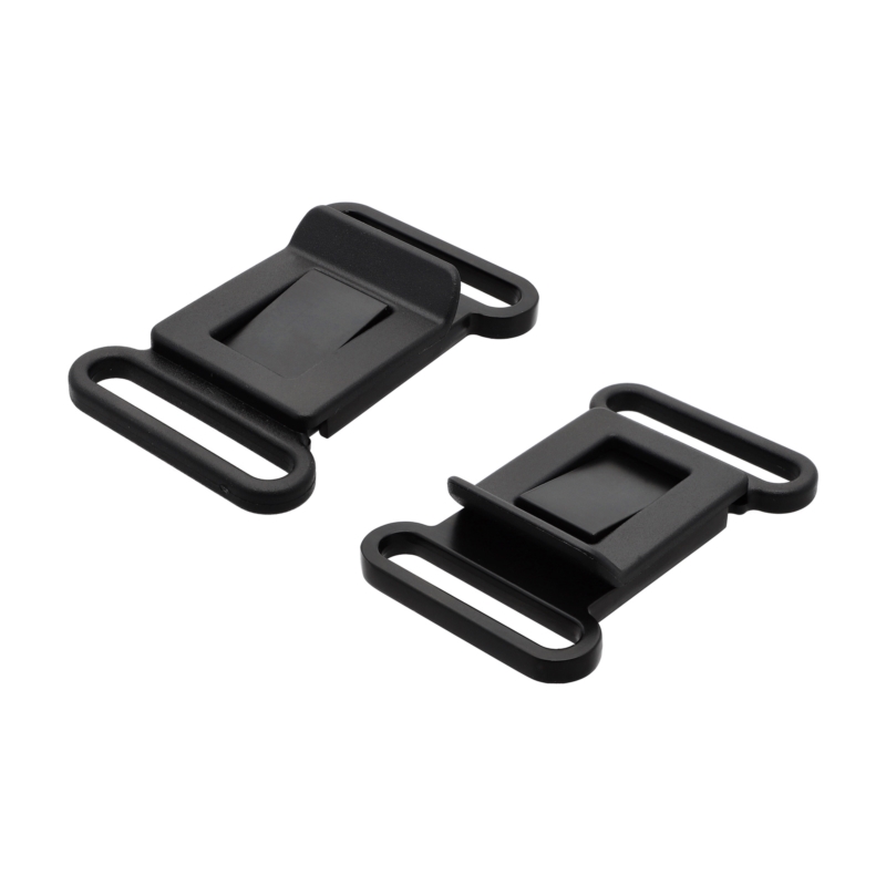 Metal buckle 40 mm matt black 1 pcs