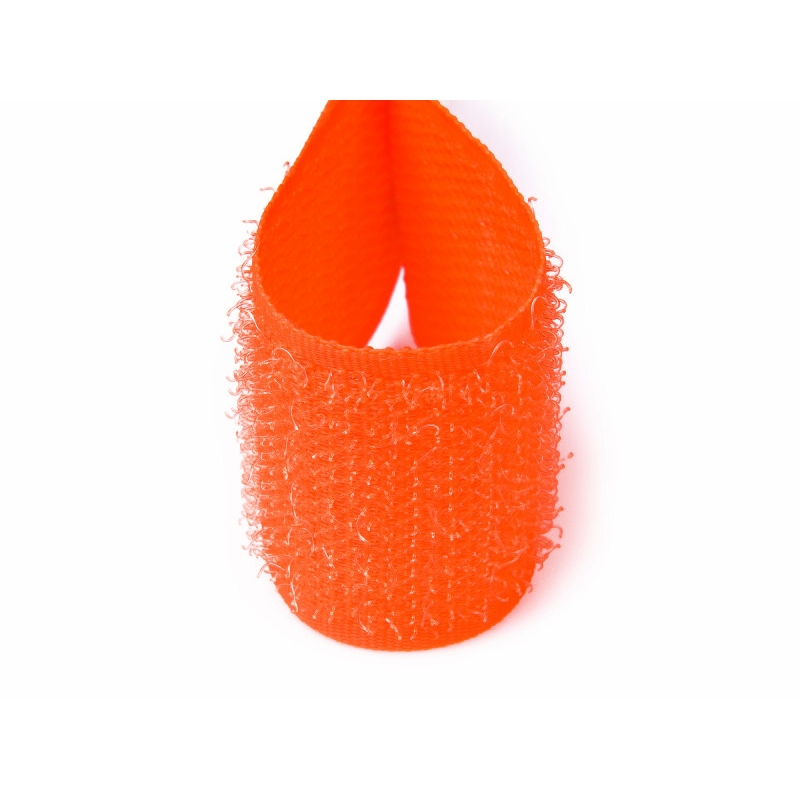 Hook and loop tape  orange neon (1002s) polyester/nylon hook 25 mb