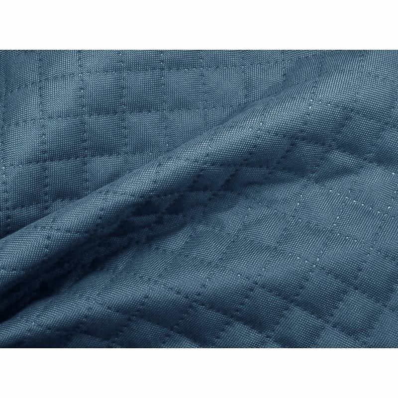 Quilted   polyester fabric Oxford 600d pu*2 waterproof karo (352) blue 25 mb