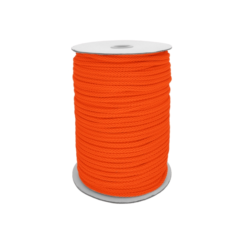 Polyesterová šňůra 6 mm oranžový neon (1002)