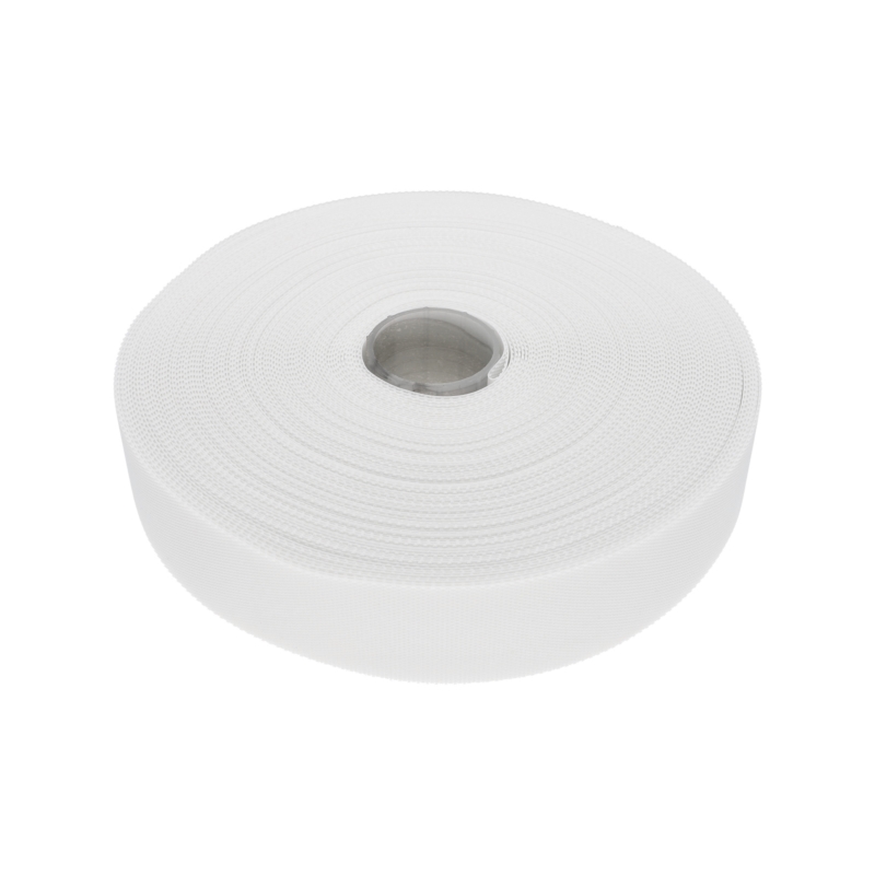 HOOK AND LOOP TAPE LOW-PROFILE  (501) WHITE PES/NYLON 25 MB