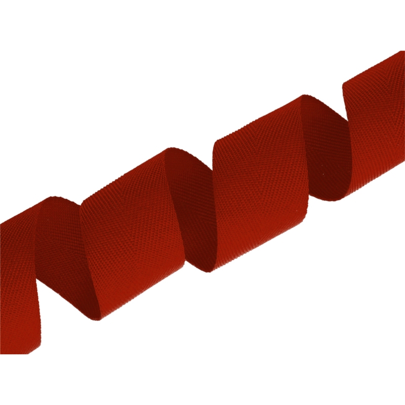 Herringbone twill tape 30 mm/0,8 mm brick-red (850)