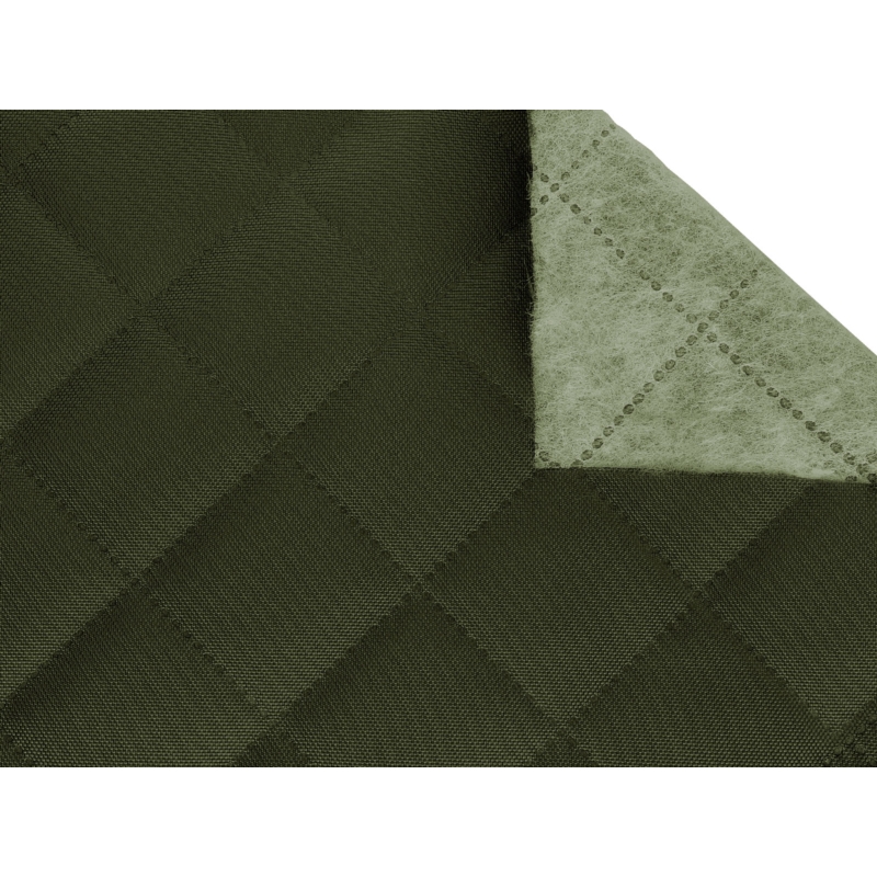 QUILTED  POLYESTER FABRIC OXFORD 600D  PU*5  WATERPROOF KARO (652)&nbspGREEN 160 CM&nbsp MB