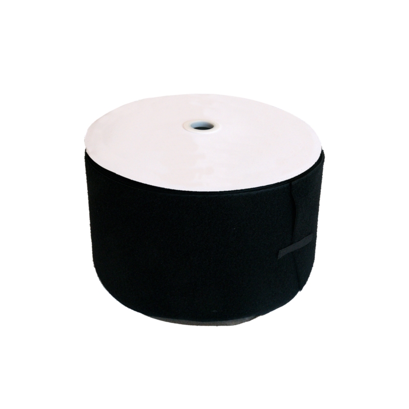 Hook and loop tape  black 580 polyester/nylon loop 25 mb