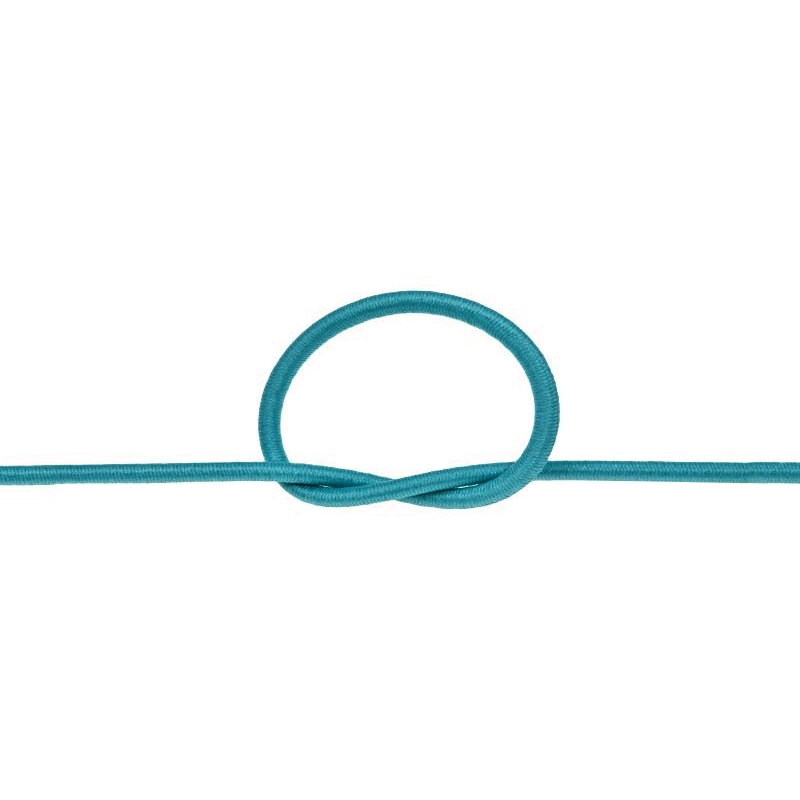 Elastic cord 3 mm turquoise&nbsp549 polyester 50 mb