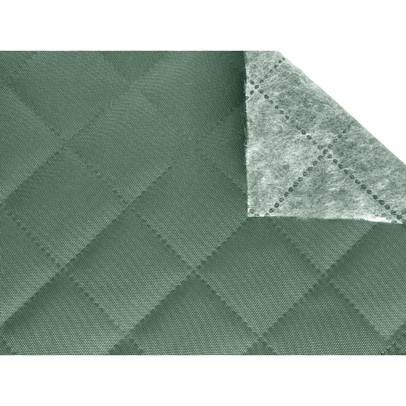 QUILTED POLYESTER FABRIC OXFORD 600D PU*5 WATERPROOF KARO (773) DARK SAGE 160 CM 25 MB