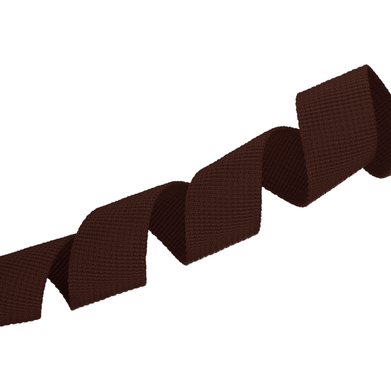 WEBBING TAPE P10 25 MM DARK BROWN 141 PES  