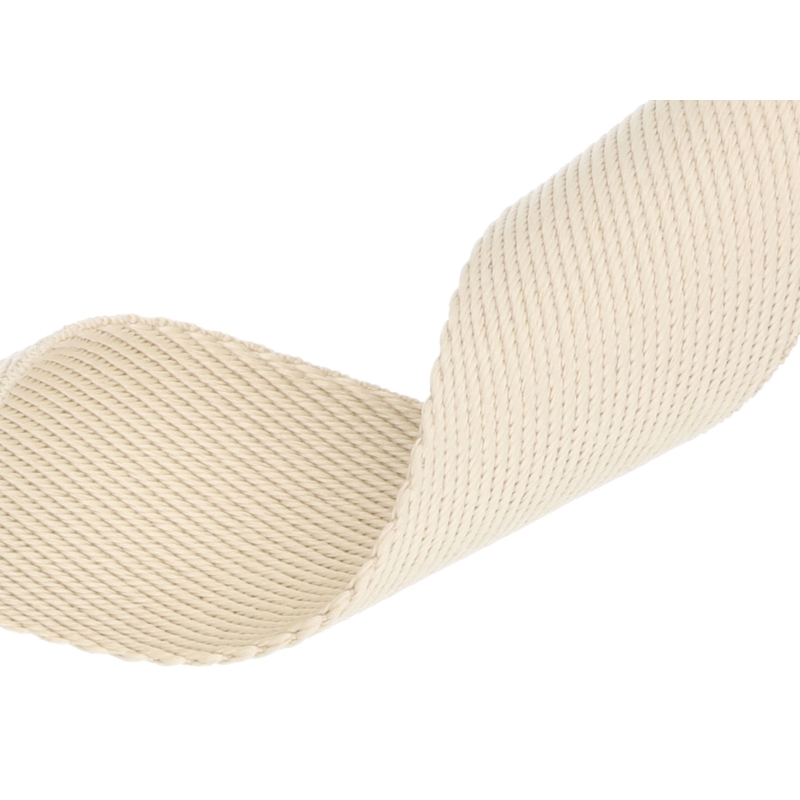 Polycotton webbing 1,6 mm (+/-5%) beige 50 yd