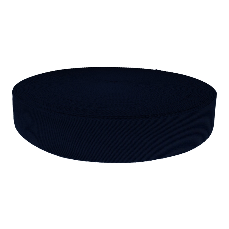 Polycotton webbing 1,6 mm (+/-5%) dark blue 50 yd