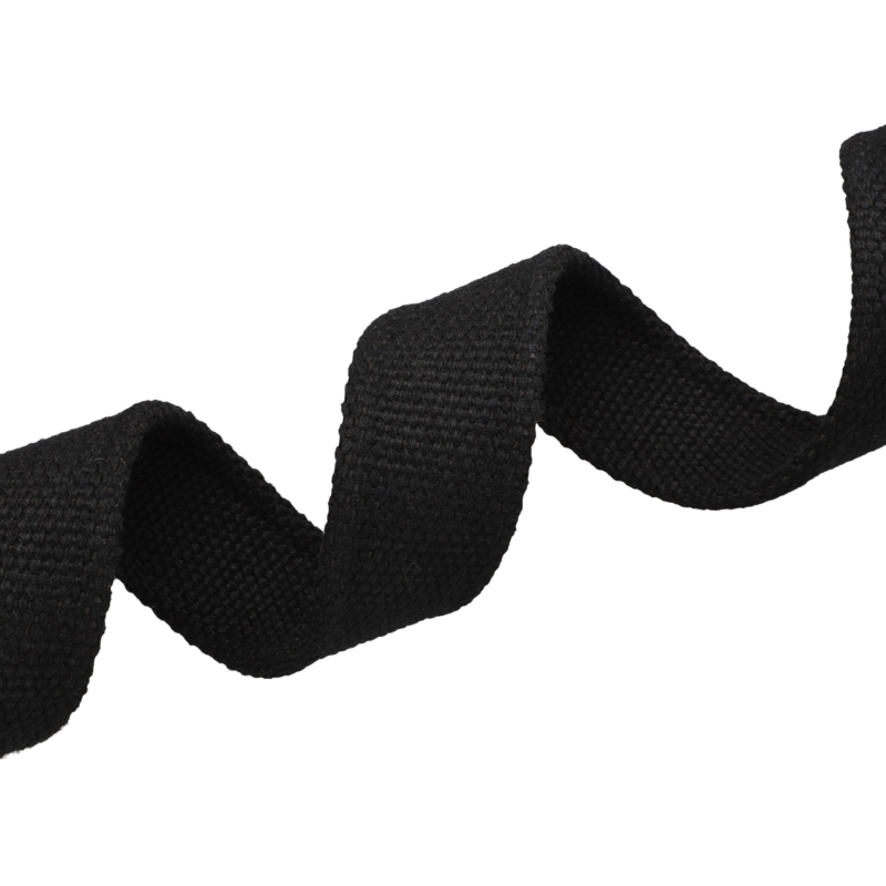 COTTON TAPE 25 MM / 1,8 mm BLACK 580 25 MB