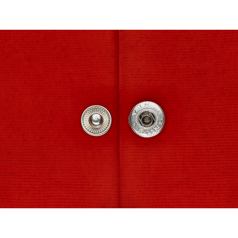 Metal snap fastener alfa 12,5 mm nickel