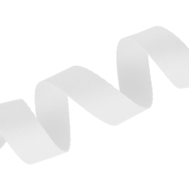 Lanyard tape 25 mm white 501 pes 50 mb