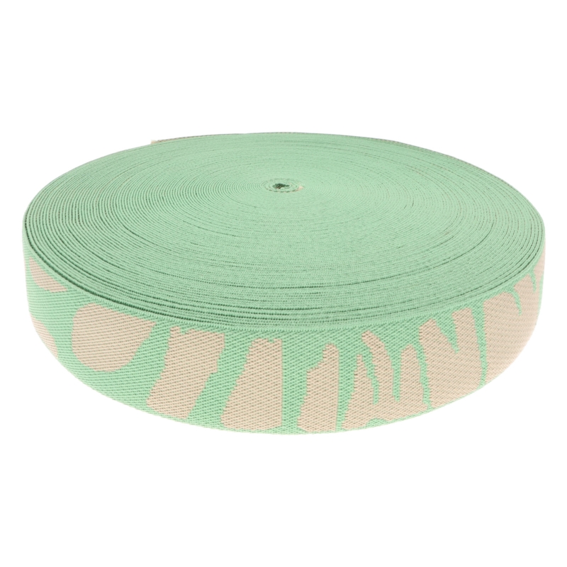 Polycotton webbing 38 mm/1,6 mm (+/-5%) stone green 50 yd