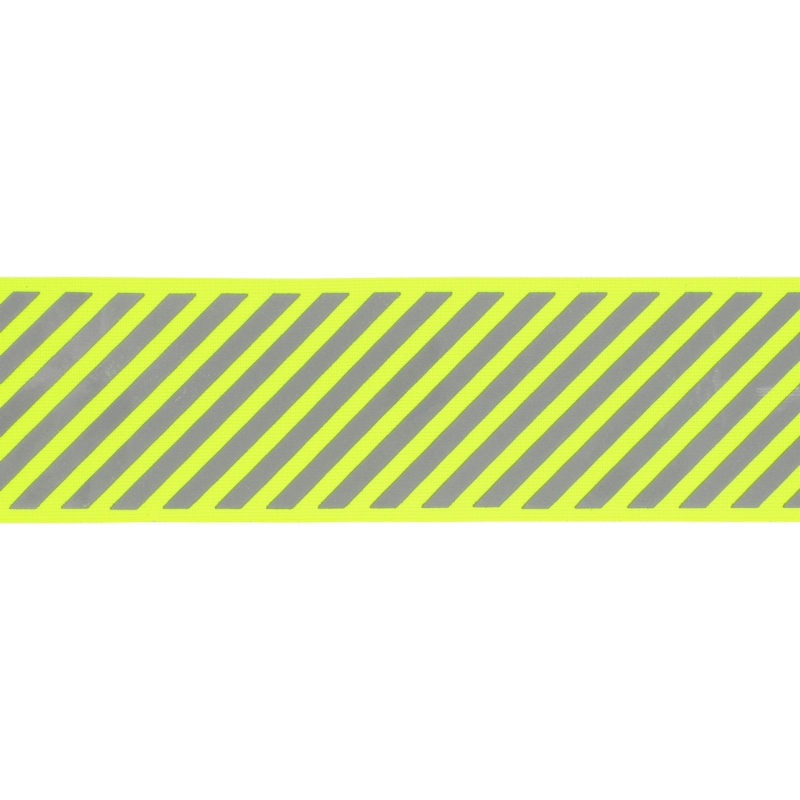 Reflective tape 50 mm yellow neon + reflector checkerboard 50 mb