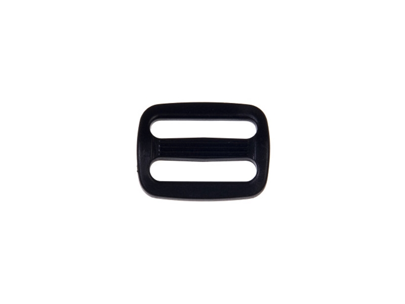 Plastic slide buckle 25/15 mm edmund black 100 pcs