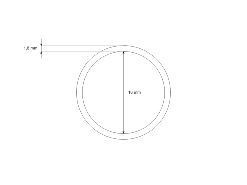 METALLRING 16/1,8 MM NICKEL DRAHT 100 ST.