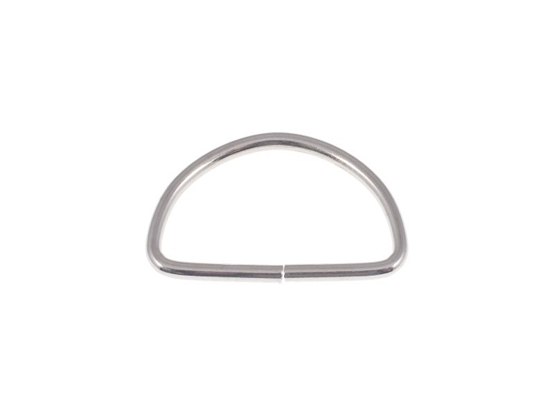 Półkole metalowe 40/25/3 mm nikiel drut