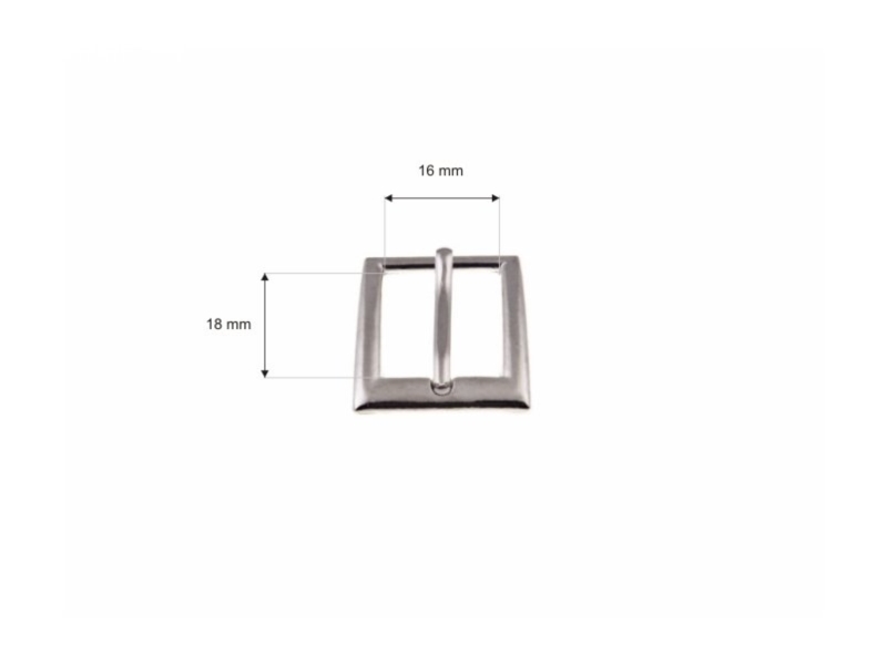 METAL BUCKLE 16 MM RF-559 NICKEL 100  PCS