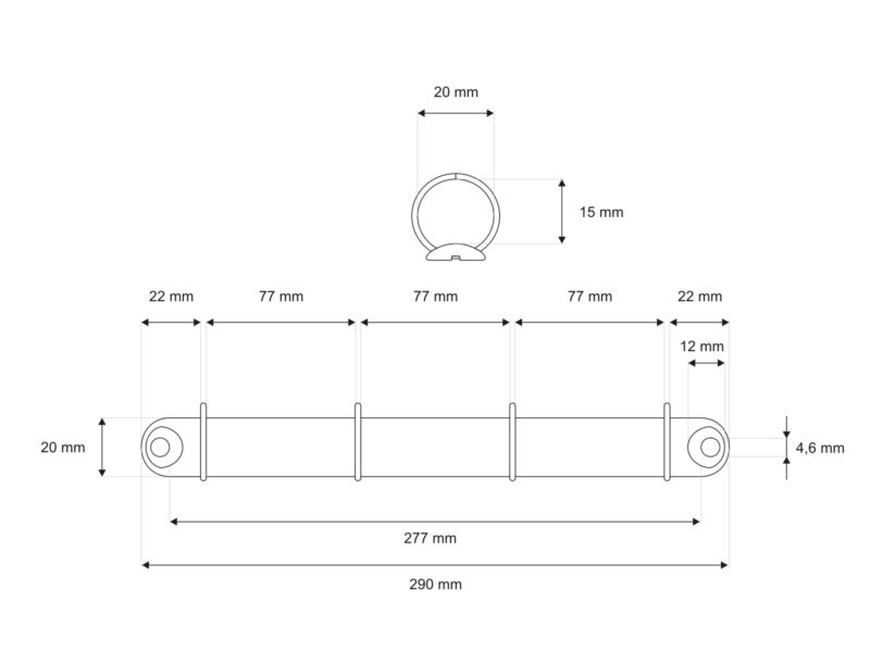 Binder 292/20 mm 4r 1 pcs