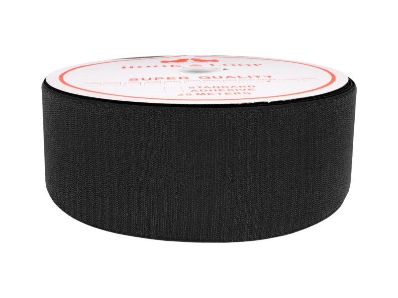 Klettverschlussband schwarz 580 polyester/nylon haken 25 lm Klettverschlussband schwarz 580 polyester/nylon haken 25 lm