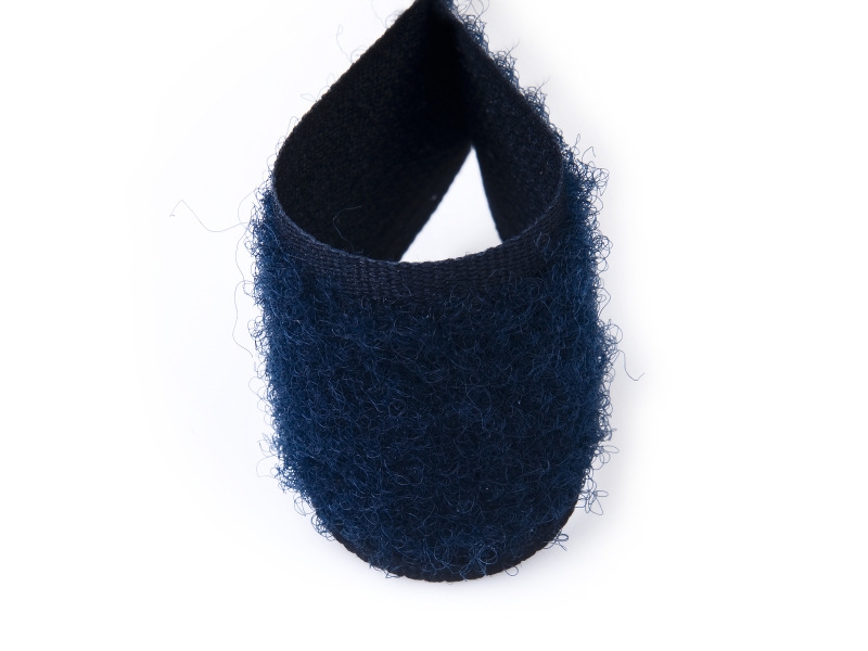 Hook and loop tape  navy blue 058 polyester/nylon loop 25 mb