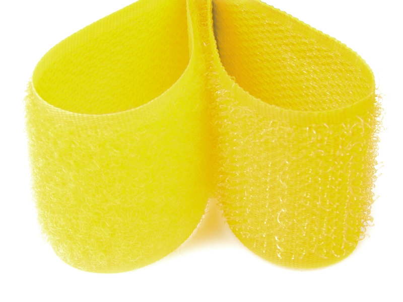 Zipová páska  žlutá 506 polyester/nylon háček 25 m