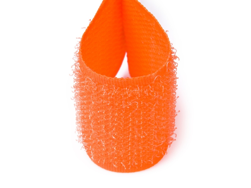 Klettverschlussband oranges Neon polyester/nylon haken 25 lm