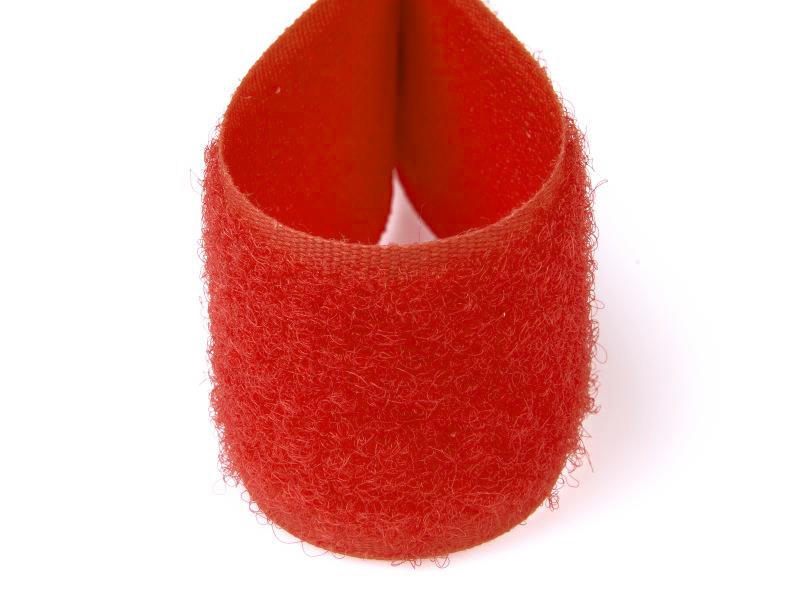 Hook and loop tape red 820 polyester/nylon loop 25 mb Hook and loop tape red 820 polyester/nylon loop 25 mb