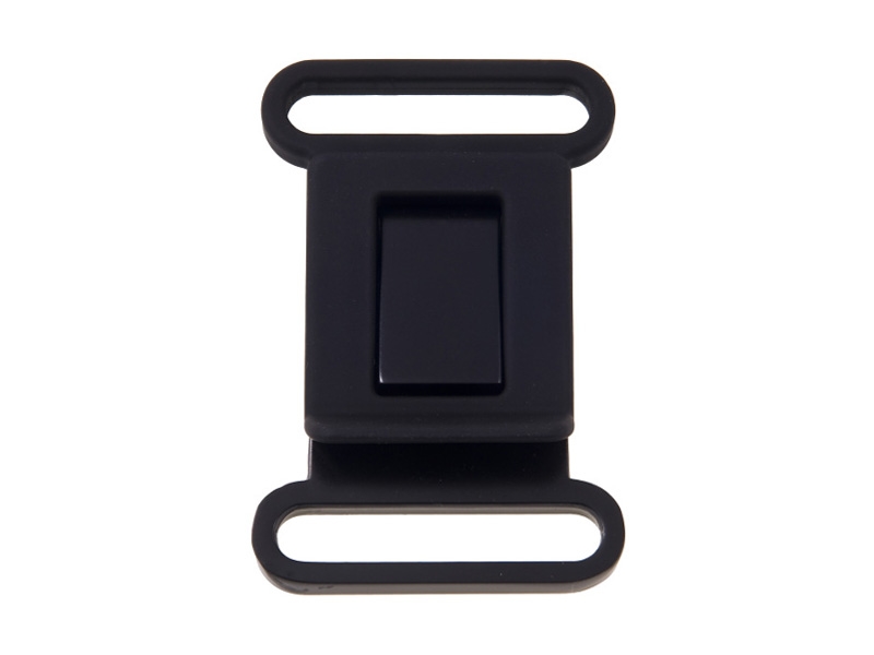 Metal buckle 42 mm matt black 1 pcs