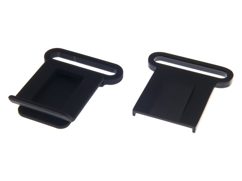 Metal buckle 42 mm matt black 1 pcs