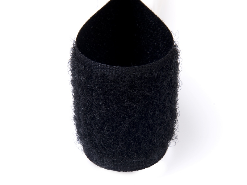 Taśma rzep 100% nylon czarna 580 pętelka