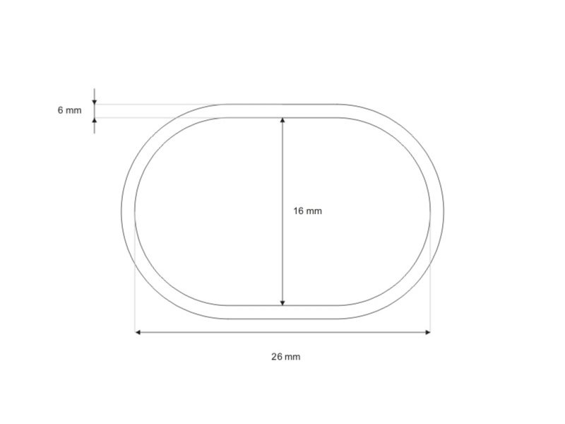METALLRING (OVAL) 25/16/5,8 MM    SCHWARZNICKEL  DRAHT 100 ST.