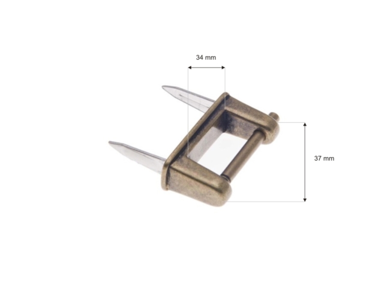 Metal holder for handle old gold 1 pcs