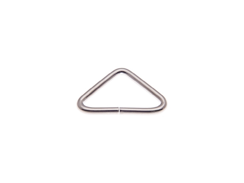 DREIECK AUS METALL 30/17/3 MM NICKEL DRAHT 100  ST.