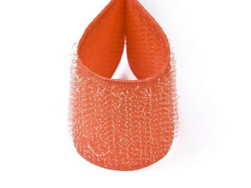 Klettverschlussband  orange 523 polyester/nylon haken 25 lm