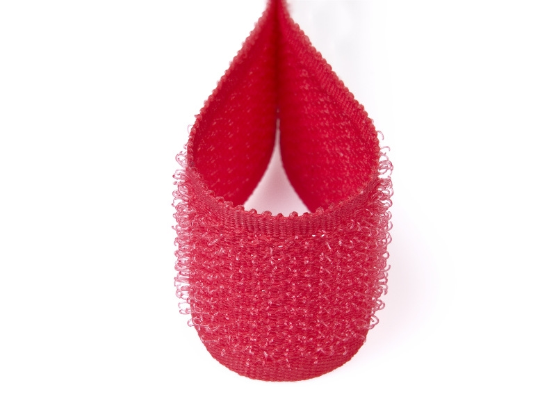 Klettverschlussband rot 171 polyester/nylon haken 25 lm Klettverschlussband rot 171 polyester/nylon haken 25 lm