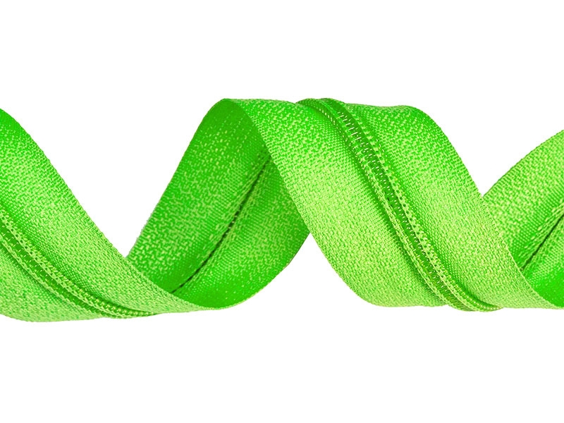 Spiralreißverschlussband 5 (1001) grün (neon) 200 mb