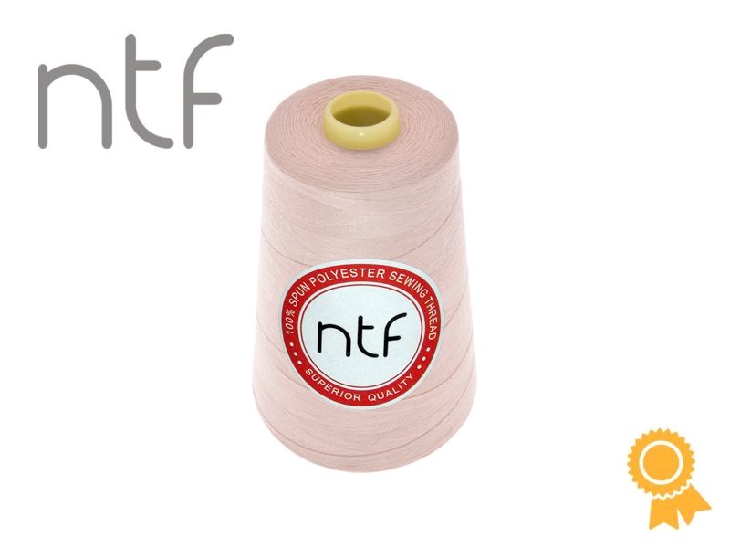 Nici poliestrowe NTF 120 (40/2)  różowe pastelowe A 671 5000 yd