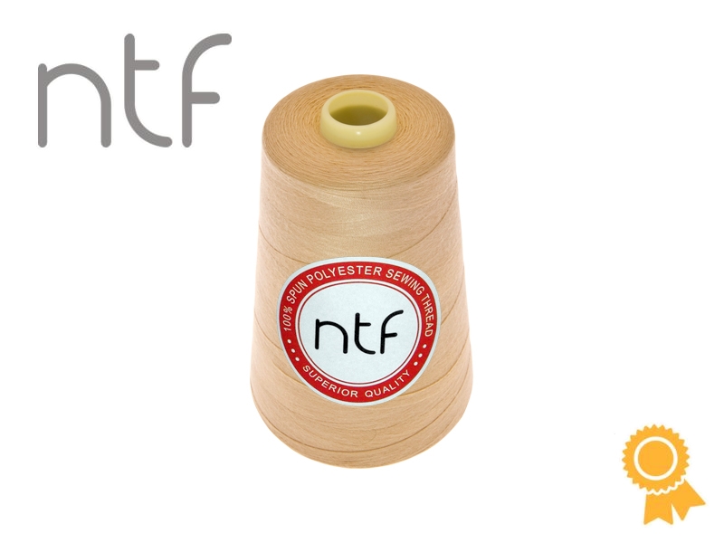 Nici poliestrowe NTF 120 (40/2)  jasnomusztardowe A 703 5000 yd