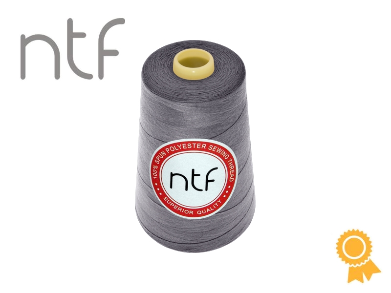 Nici poliestrowe NTF 120 (40/2)  jasnografitowe A 742 5000 yd