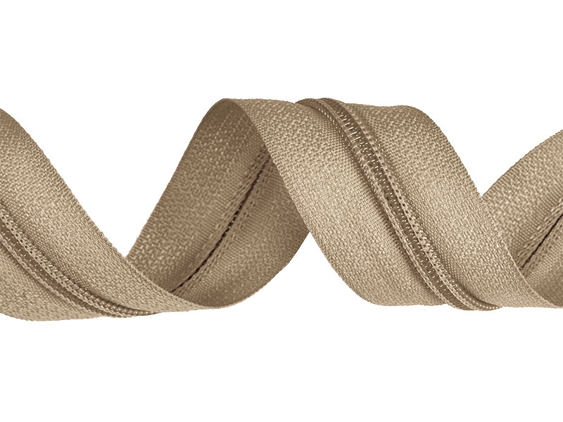Spiral zipper tape 5 (235) beige 200 mb