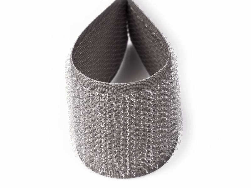 Hook and loop tape grey 134 polyester/ny hook 25 mb Hook and loop tape grey 134 polyester/ny hook 25 mb