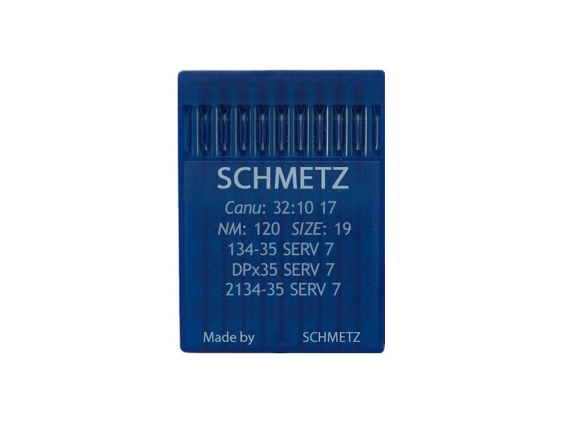 NEEDLE FOR LOCKSTITCH SEWING MACHINE SCHMETZ 134-35 SERV7 120 100 PCS