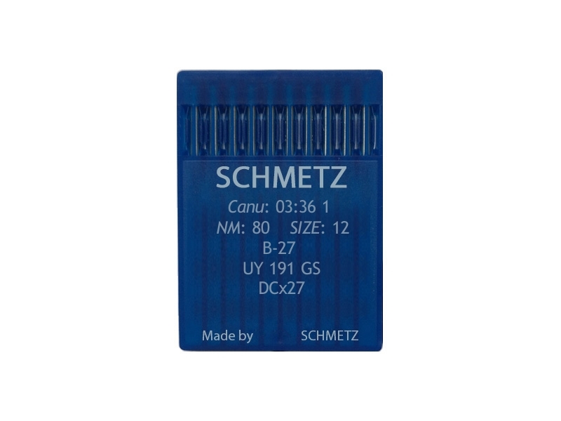 NEEDLE FOR OVERLOCK MACHINE SCHMETZ B-27 80 100 PCS