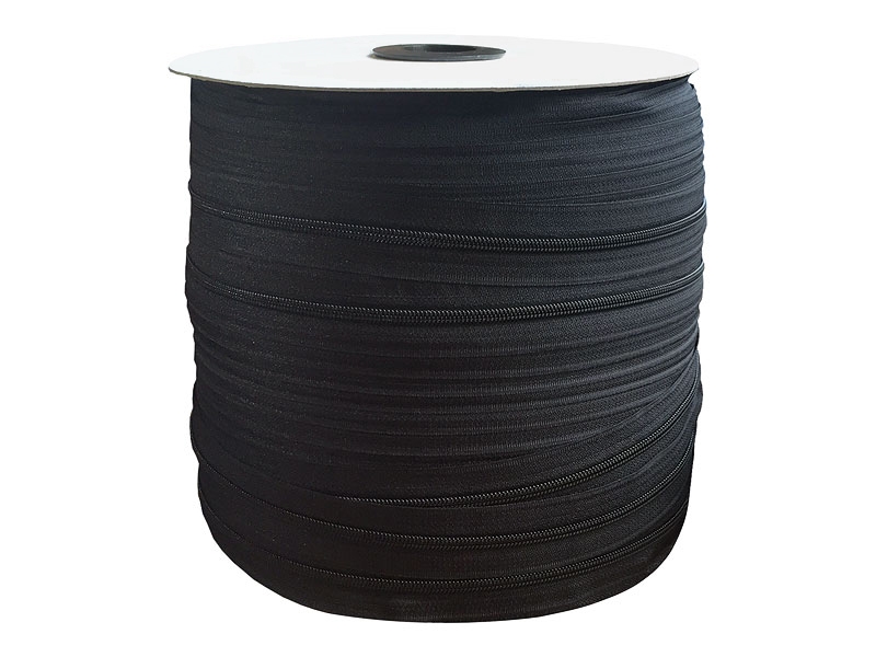 Spiral zipper tape 5 (580) black 300 mb roll