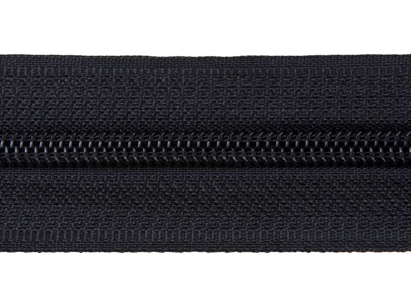 Spiral zipper tape 5 (580) black 300 mb roll