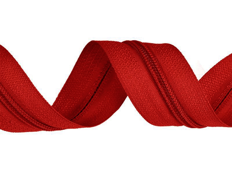 SPIRALREIßVERSCHLUSSBAND 5 (820) ROT  200 LM