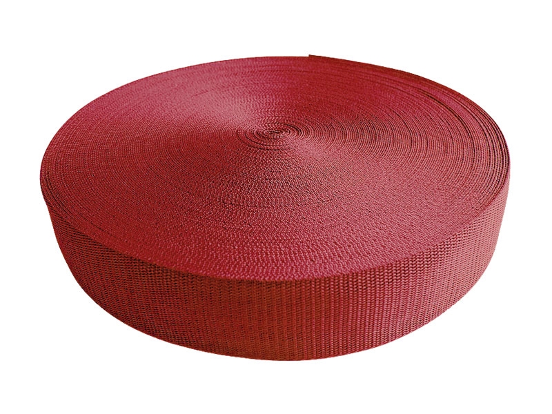 Tragband pp 25 mm / 1,3 mm ziegelrot 199 50 lm