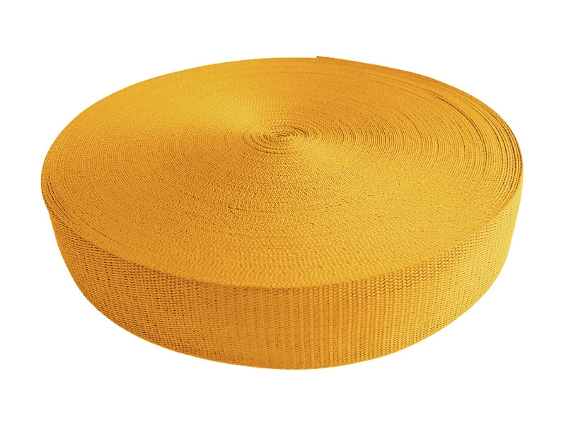 Webbing pp 20 mm / 1,3 mm yellow 844 50 mb